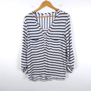 💥 Kaitlyn Stripped V Neck Long Sleeve Top